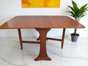Vintage Mid Century G Plan Fresco Dining Table Drop Leaf Gate Leg Retro Teak Restored