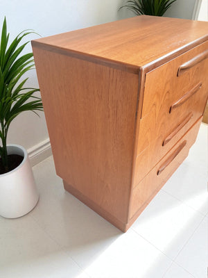 Mid Century G Plan Fresco Chest of Drawers Vintage Teak Danish Design Restored 1960