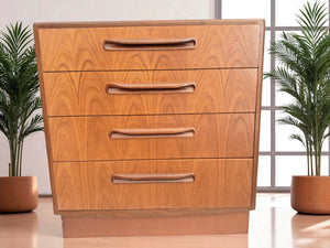 Mid Century G Plan Fresco Chest of Drawers Vintage Teak Danish Design Restored 1960