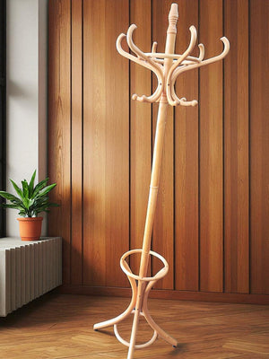 Vintage Bentwood Coat Stand / Hall Hat Stick Umbrella Stand Antique Thonet Style Beech 1980