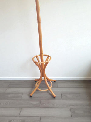 Vintage Bentwood Coat Stand / Hall Hat Stick Umbrella Stand Antique Thonet Style Beech 1980