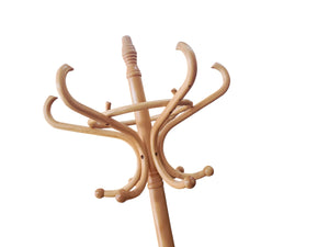 Vintage Bentwood Coat Stand / Hall Hat Stick Umbrella Stand Antique Thonet Style Beech 1980