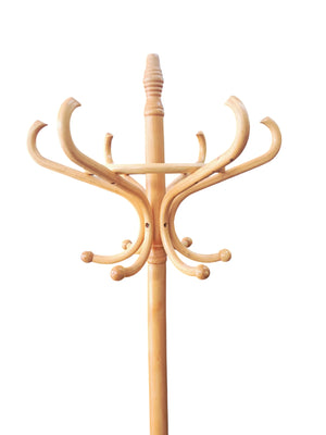 Vintage Bentwood Coat Stand / Hall Hat Stick Umbrella Stand Antique Thonet Style Beech 1980