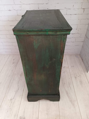 Antique Vintage Indian Cupboard Wooden Iron Jali Display Cabinet Shabby Chic