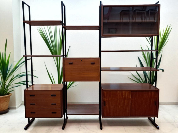 Mid Century Interflex Modular Display Unit Room Divider Desk Ladderax Style 1960