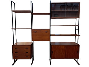 Mid Century Interflex Modular Display Unit Room Divider Desk Ladderax Style 1960