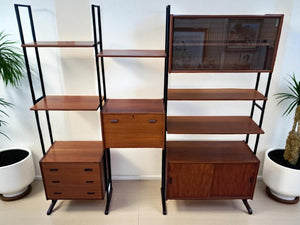 Mid Century Interflex Modular Display Unit Room Divider Desk Ladderax Style 1960