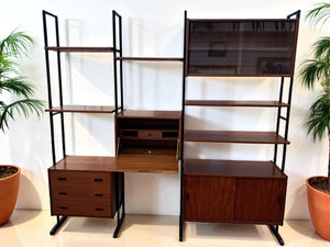 Mid Century Interflex Modular Display Unit Room Divider Desk Ladderax Style 1960