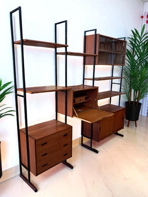 Mid Century Interflex Modular Display Unit Room Divider Desk Ladderax Style 1960