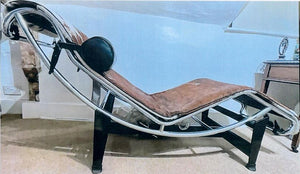 Vintage ORIGINAL Le Corbusier Chaise Longue LC4 Lounger Mid Century Modern Pony Fur
