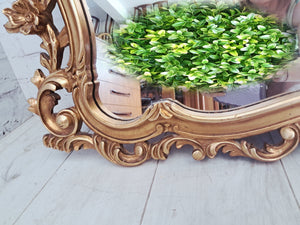 Antique Vintage Mirror LARGE Gold Gilt Frame Decorative Rococo Baroque Attewell 1960