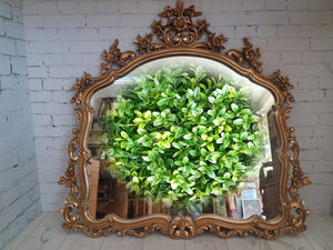 Antique Vintage Mirror LARGE Gold Gilt Frame Decorative Rococo Baroque Attewell 1960