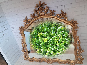 Antique Vintage Mirror LARGE Gold Gilt Frame Decorative Rococo Baroque Attewell 1960