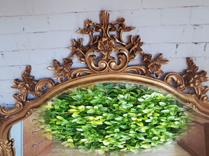 Antique Vintage Mirror LARGE Gold Gilt Frame Decorative Rococo Baroque Attewell 1960