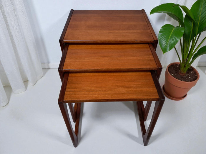 Vintage G Plan Nest of Tables 1960's Teak Quadrille Mid Century Retro