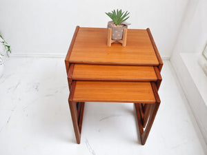 Vintage G Plan Nest of Tables 1960's Teak Quadrille Mid Century Retro VGC