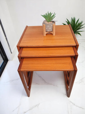 Vintage G Plan Nest of Tables 1960's Teak Quadrille Mid Century Retro VGC