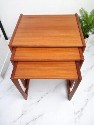 Vintage G Plan Nest of Tables 1960's Teak Quadrille Mid Century Retro VGC