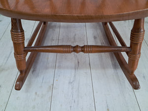 Vintage Rocking Chair Solid Beech Nursery Rocker Nursing Chair Country 1980