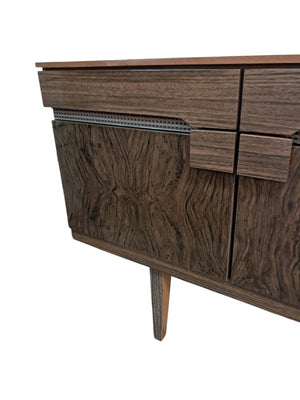Vintage Mid Century Sideboard Cocktail Cabinet Drinks Wood Formica 1960 Beautility