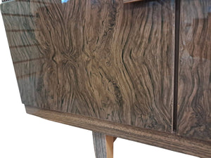 Vintage Mid Century Sideboard Cocktail Cabinet Drinks Wood Formica 1960 Beautility