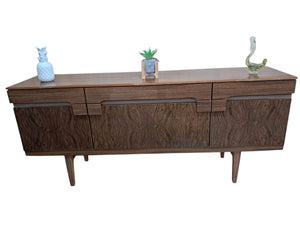 Vintage Mid Century Sideboard Cocktail Cabinet Drinks Wood Formica 1960 Beautility