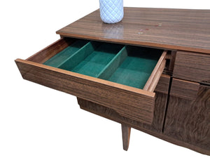 Vintage Mid Century Sideboard Cocktail Cabinet Drinks Wood Formica 1960 Beautility