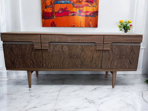 Vintage Mid Century Sideboard Cocktail Cabinet Drinks Wood Formica 1960 Beautility