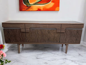 Vintage Mid Century Sideboard Cocktail Cabinet Drinks Wood Formica 1960 Beautility