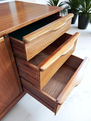 Mid Century Vintage Teak Sideboard Danish Style Restored 1960's Superb Condition