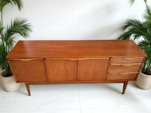 Mid Century Vintage Teak Sideboard Danish Style Restored 1960's Superb Condition