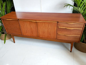 Mid Century Vintage Teak Sideboard Danish Style Restored 1960's Superb Condition