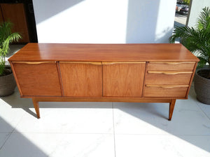 Mid Century Vintage Teak Sideboard Danish Style Restored 1960's Superb Condition