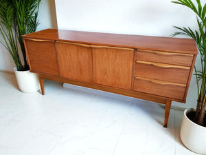 Mid Century Vintage Teak Sideboard Danish Style Restored 1960's Superb Condition