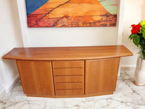 Vintage Mid Century Sideboard TV Unit Cabinet Scandinavian Danish Skovby Teak Restored