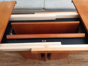 Vintage Mid Century Dining Table Conference Table Extending Seats 10 Danish Skovby
