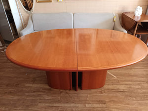 Vintage Mid Century Dining Table Conference Table Extending Seats 10 Danish Skovby