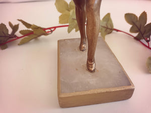 Art Deco Spelter Dancer Figurine Ballerina Bronze Figure 1930