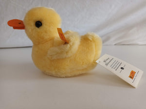 Vintage Steiff Duck Cosy Friends Squeaker Plush Cosy Piccy Boxed + Tags