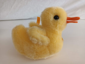 Vintage Steiff Duck Cosy Friends Squeaker Plush Cosy Piccy Boxed + Tags