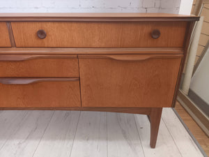 Vintage Mid Century Sideboard Stonehill Compact TV Unit Cabinet Retro Restored