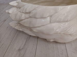 Vintage LARGE Swan Ceramic White Planter Pot Bird Decorative Retro Italian Style RETRO