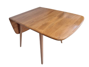 Mid Century Ercol Plank Dining Table Drop Leaf Vintage Elm Retro Restored Model 303