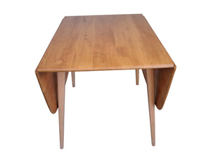 Mid Century Ercol Plank Dining Table Drop Leaf Vintage Elm Retro Restored Model 303