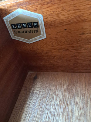 Vintage Mid Century Tallboy Chest of Drawers Retro Oak 6 Drawer Leebus Restored