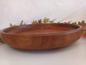 Mid Century Solid Teak Wood Fruit Bowl Snack Sweets Wooden Bowl 1960 Danish