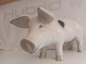 Vintage Butchers Pig Butchers Shop Window Display Prop Kitchen Statue LARGE 1940