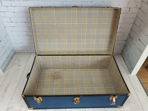 Vintage Trunk Retro Industrial Style Travel Trunk Chest Storage Box
