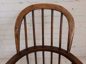 Antique Childs Windsor Chair Small Victorian Vintage Chair Ash & Elm Wood 1870 Country Furniture