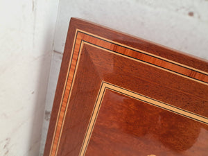 Vintage Italian Inlaid Wood Art Work Picture Hand Made Marquetry Wall Art 1960